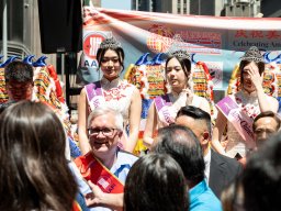 Miss Chinese Beauty Pageant appear at the 5th Asian Pacific Traditional Cultural Parade. Photo by Andy Yuen